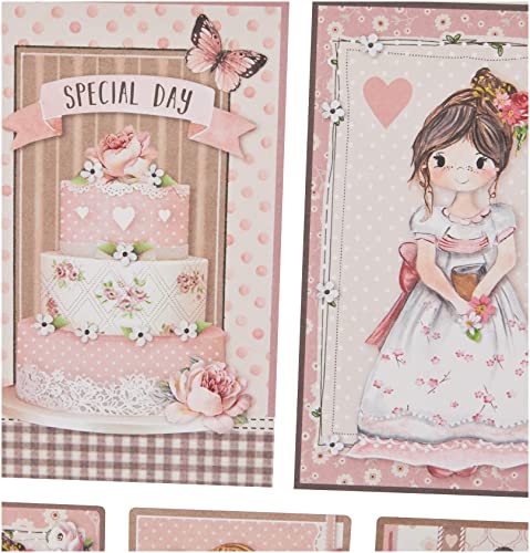 STAMPERIA INTERNATIONAL, KFT PAPER PAD 12X12 10PK LITTL GIRL, Multicoloured - Image 4