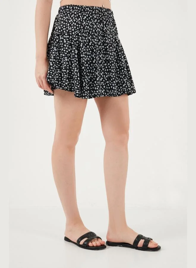 Lela  Lela Elastic Waist Mini Short Skirt Women's SKIRT 5864024 for Women | Best Price UAE