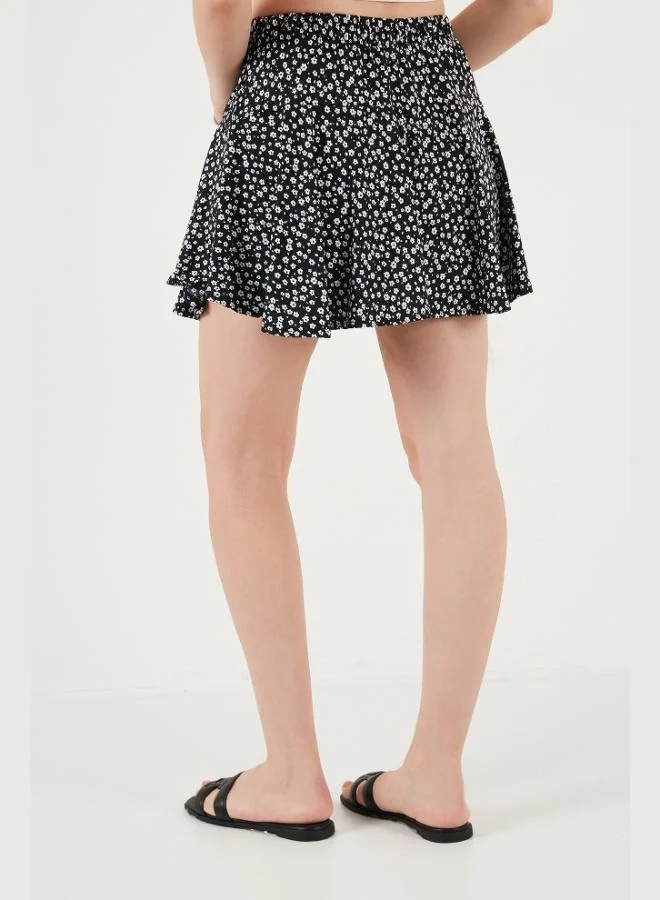 Lela  Lela Elastic Waist Mini Short Skirt Women's SKIRT 5864024 for Women | Best Price UAE