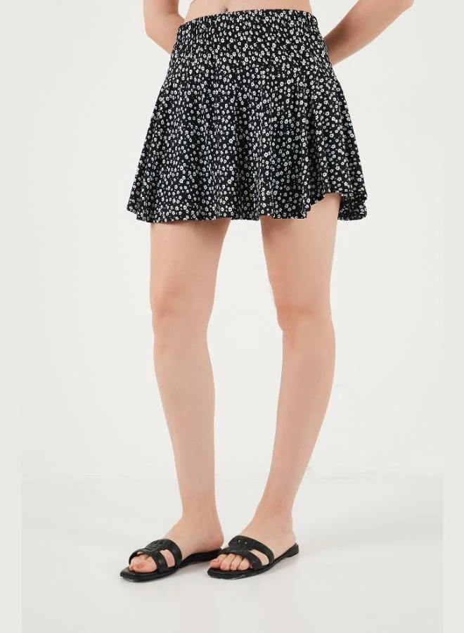 Lela  Lela Elastic Waist Mini Short Skirt Women's SKIRT 5864024 for Women | Best Price UAE