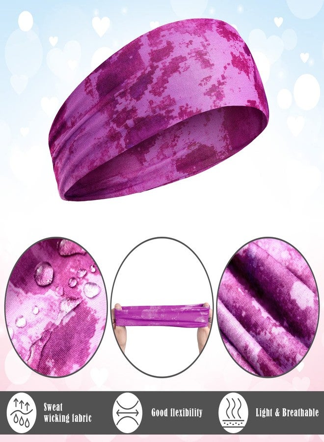 Jerify 12 Pieces Girls Sports Headbands Athletic Sweatbands Sport Hairbands Elastic Wicking Headband for Youth Kids Boys Girls Children Teenagers(Tie Dye) - Image 3