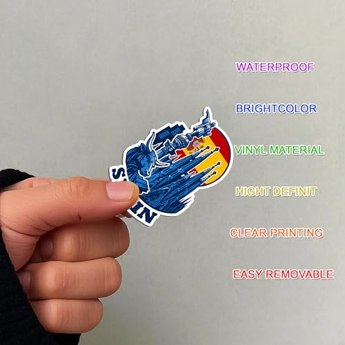 BETANAS 100 PCS Spain Travel Stickers Pack, España Vinyl Waterproof Stickers of Madrid Catalunya Landmarks Flamenco Food and Culture, 9 Sheets for Laptop Water Bottle Scrapbook - Image 4