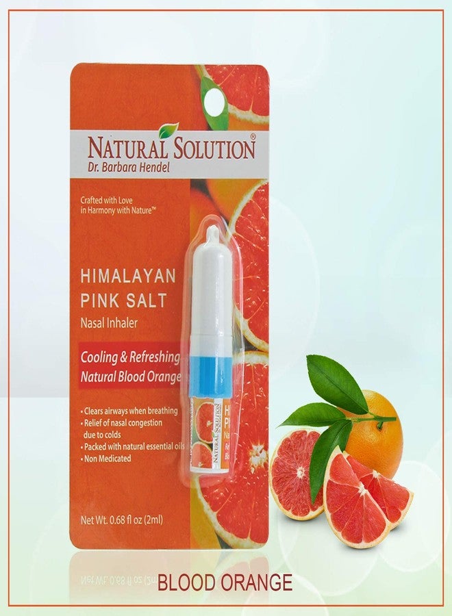 Natural Solution Pink Salt Aromatherapy Nasal Inhaler with Refreshing Blood Orange Essential Oils, Natural remedy for Sinus Relief, Allergies, Headaches, Cold, Flu & Congestion - 0.68 Oz - Image 2