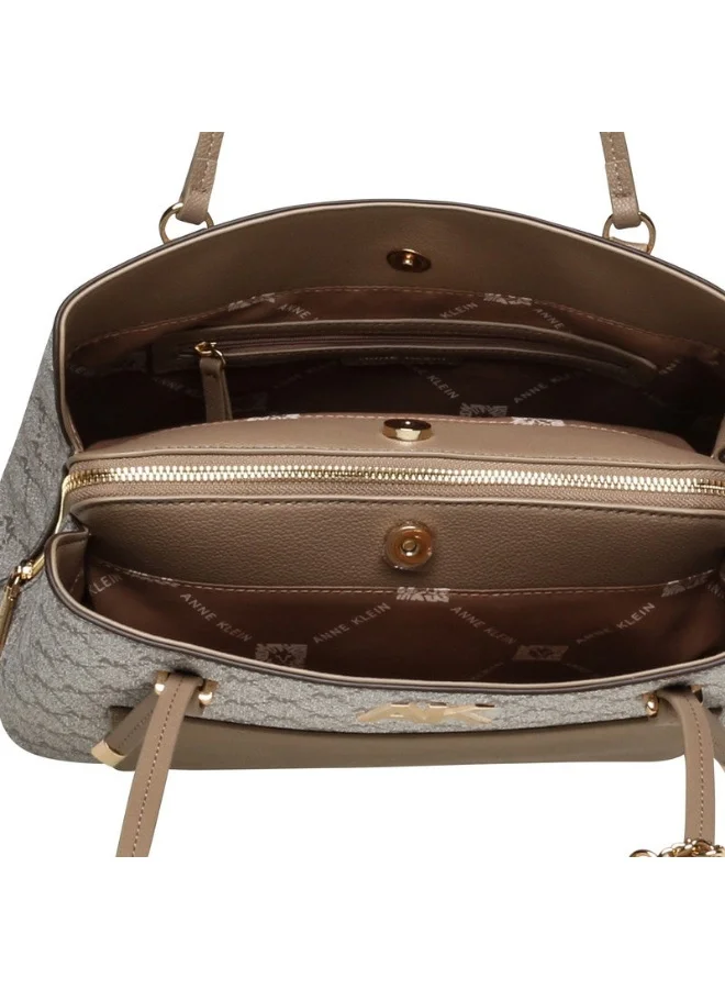 Anne Klein  Anne Klein Akh3770A Grey Women's Satchel for Women | Best Price UAE
