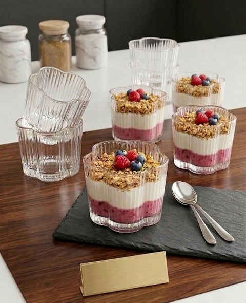 طقم بولات زجاجية 6 قطع