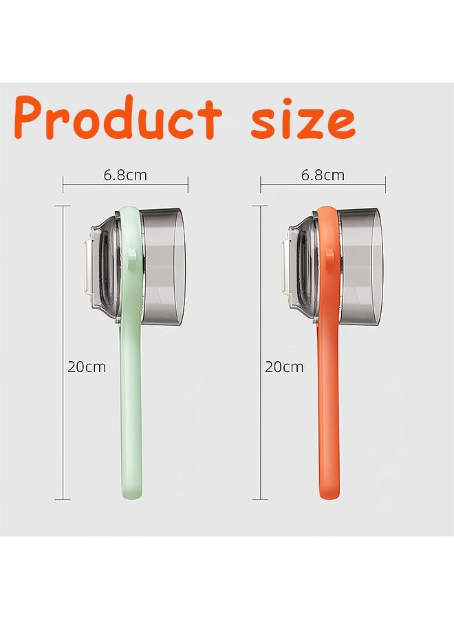 Photon سكين تقشير من قطعتين مع صندوق تخزين، مقشرة جوليان من الفولاذ المقاوم للصدأ على الوجهين، لتقشير الفواكه والخضروات وما إلى ذلك - Image 2