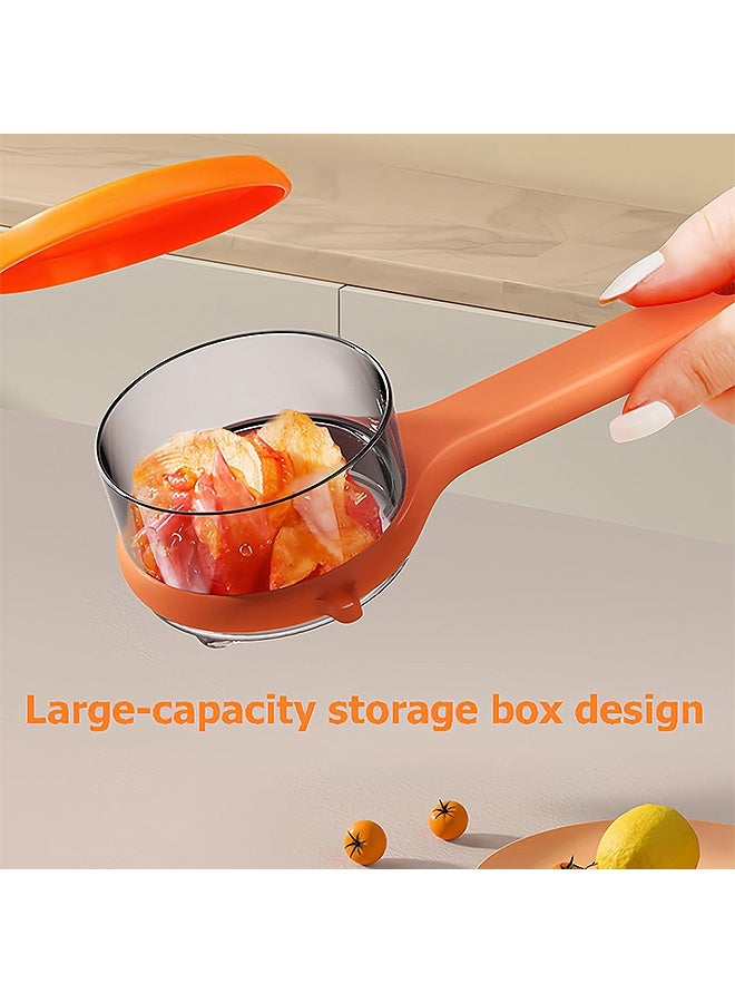 Photon سكين تقشير من قطعتين مع صندوق تخزين، مقشرة جوليان من الفولاذ المقاوم للصدأ على الوجهين، لتقشير الفواكه والخضروات وما إلى ذلك - Image 4