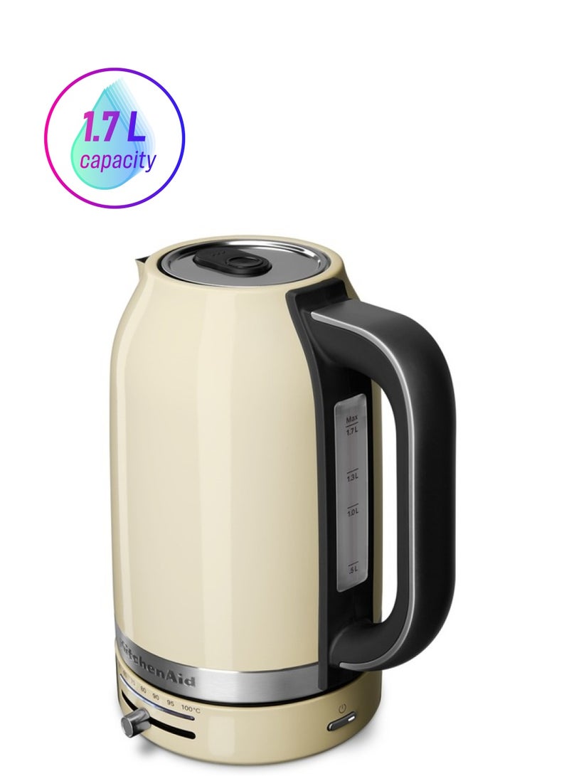 KitchenAid Variable Temperature Kettle 1.7 L 2400 W 5KEK1701BAC Almond Cream - Image 1