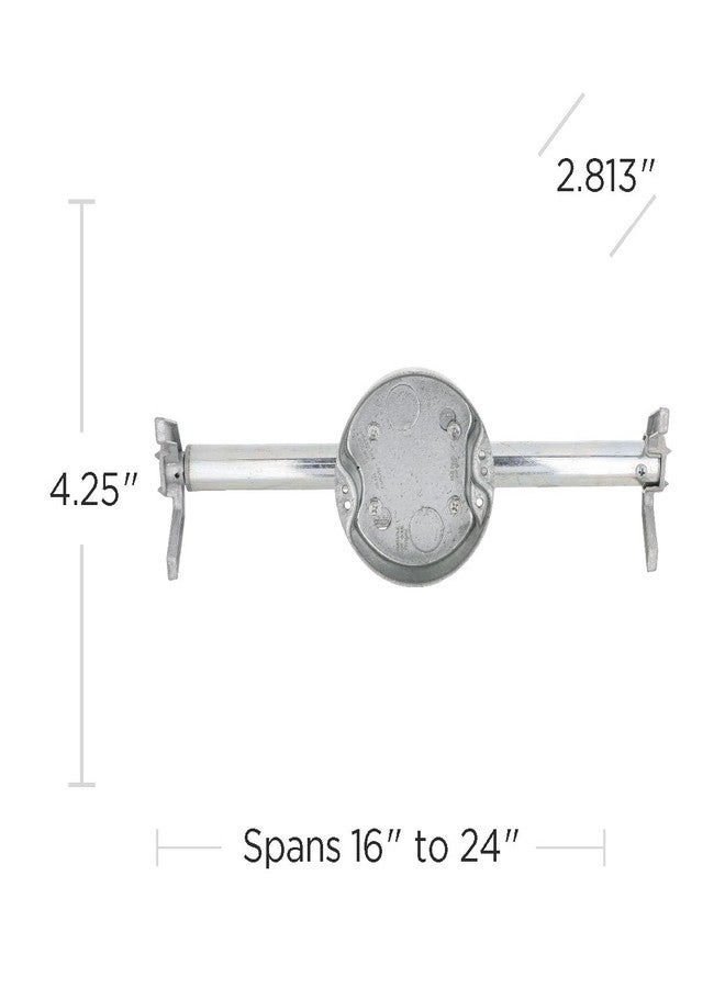 RACO Hubbell Raco 936 4 in. Round Retro-Brace Ceiling Fan-Rated Support, 4 in, Gray - Image 2