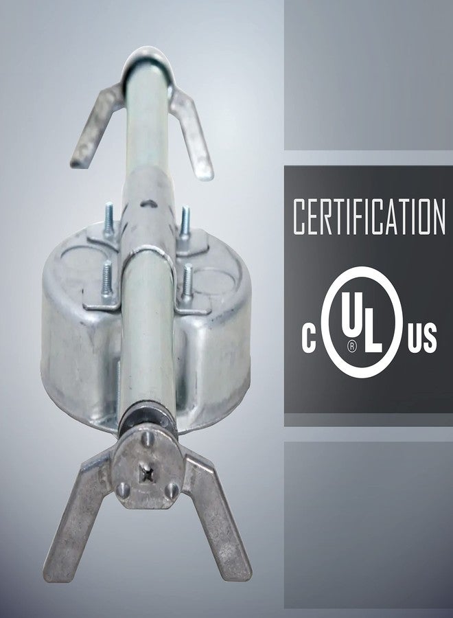 RACO Hubbell Raco 936 4 in. Round Retro-Brace Ceiling Fan-Rated Support, 4 in, Gray - Image 3