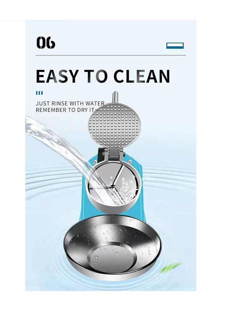 LETWOO LETWOO Triple Blade Electric Ice Shaver Crusher Machine Stainless Steel Snow Cone Maker for Ice Cream Cold Drinks Fruit Dessert and Cocktail 100Kg Per Hour  - Image 4
