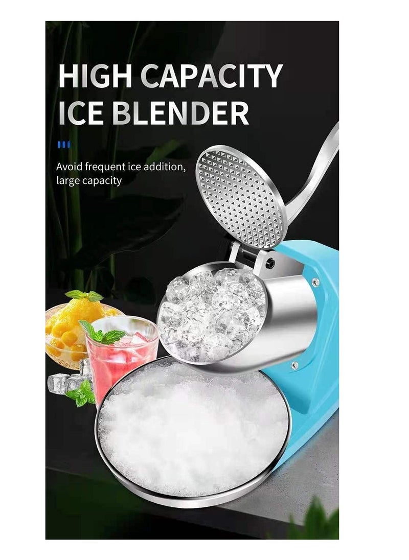 LETWOO LETWOO Triple Blade Electric Ice Shaver Crusher Machine Stainless Steel Snow Cone Maker for Ice Cream Cold Drinks Fruit Dessert and Cocktail 100Kg Per Hour  - Image 5
