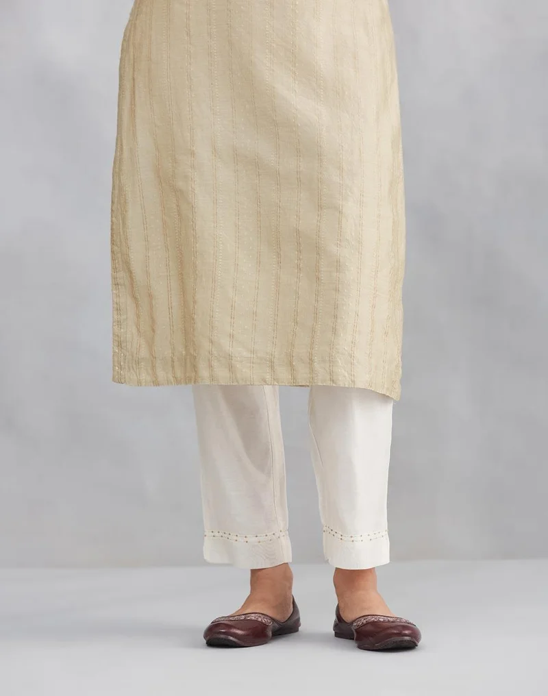 Fabindia  Natural Cotton Silk Embroidered Ethnic Pant for Women | Best Price UAE