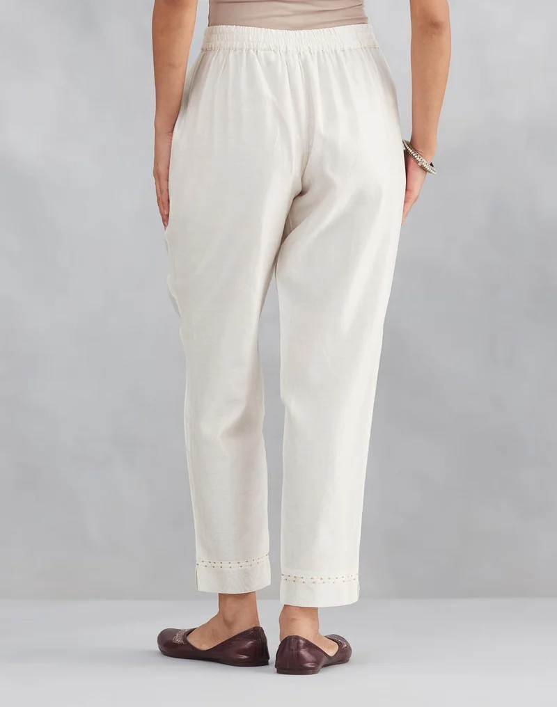 Fabindia  Natural Cotton Silk Embroidered Ethnic Pant for Women | Best Price UAE