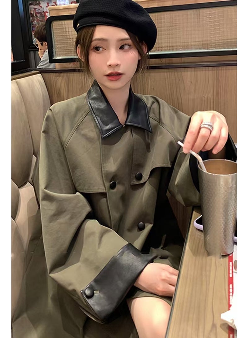 Niche mid-length trench coat - Image 1