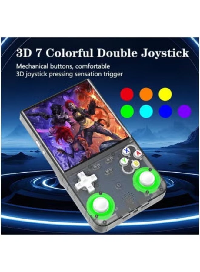 ELTRAZONE R36 Ultra Retro Handheld Game Console with 64GB Built-in Storage, 20,000+ Games, 3000mAh Rechargeable Battery, Supports 20+ Simulators, Linux System, 4.0-Inch IPS Screen, Portable Pocket Arcade Gaming Device (Transparent Black) – Perfect for Travel and Retro Gaming Fans - Image 2