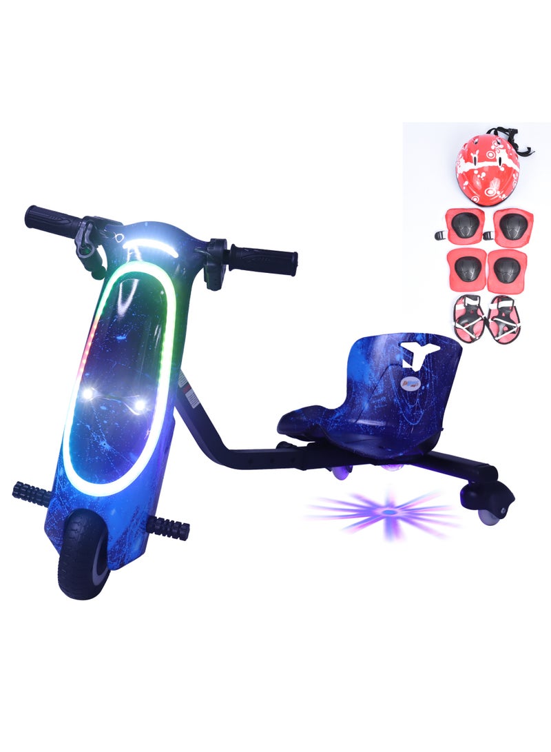 لحظة مرح سكوتر درفت كهربائي صغير 36 فولت مع خوذة وحماية - Image 1