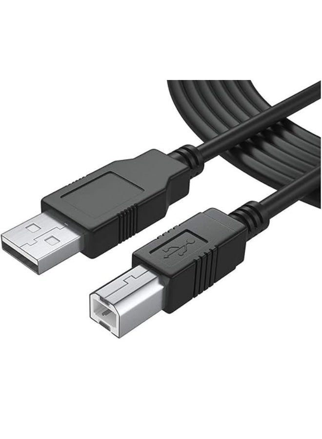 USB A to B Printer Cable 1M High Speed Data Scanner Printer Cord Compatible for Printers  - Image 1