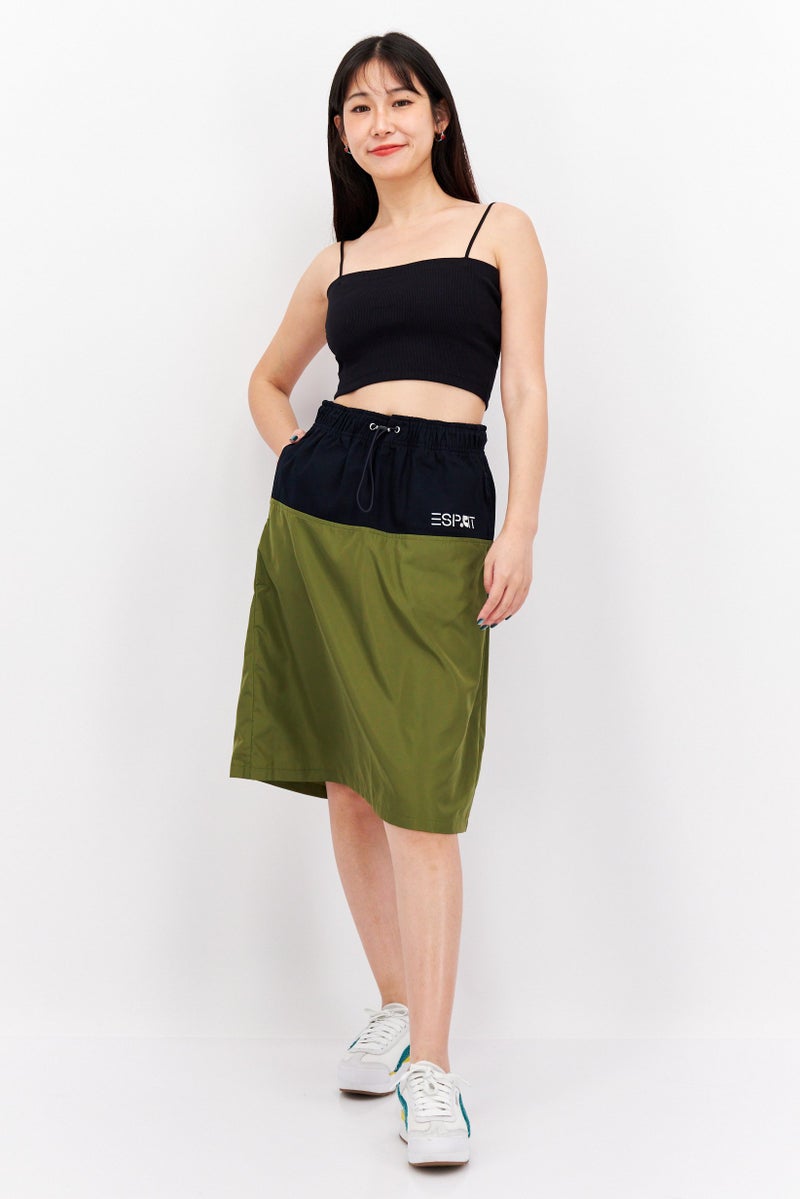 ESPRIT Women Brand Logo Midi Skirt, Black - Image 3