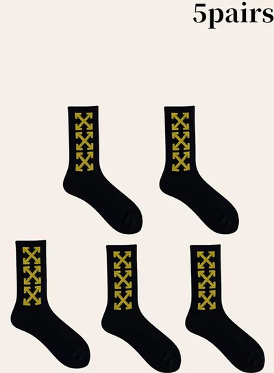 تايك تو مجموعة من 5 جوارب بطبعة جرافيك
