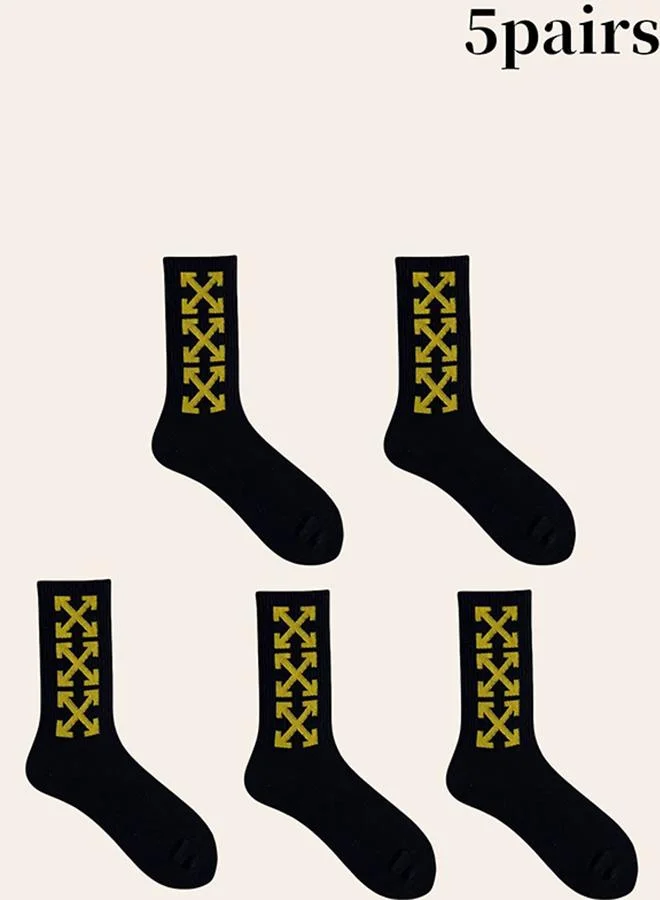 تايك تو مجموعة من 5 جوارب بطبعة جرافيك