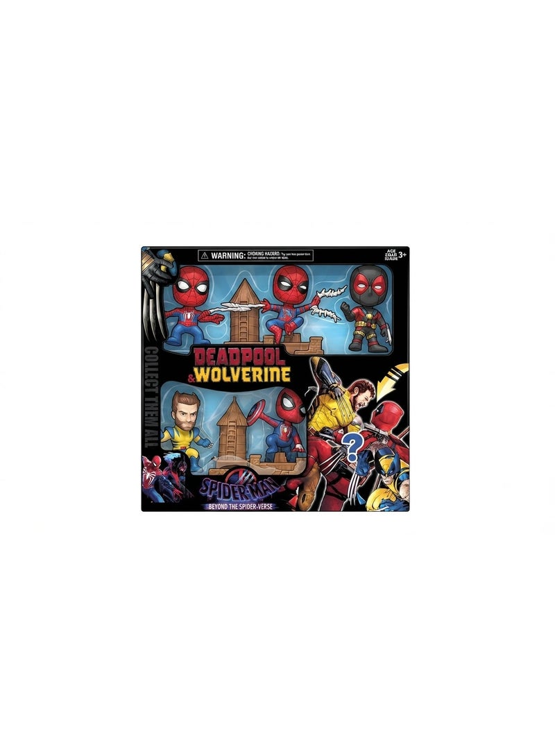 MARVEL Deadpool Wolverine Spider-Man Action Figures Set, Premium Superhero Character Figures for Kids & Collectors, Detailed Display Toys for Imaginative Play, Stylish Character Gift Set for Fans of Action Figures Ages 3+ - Image 3