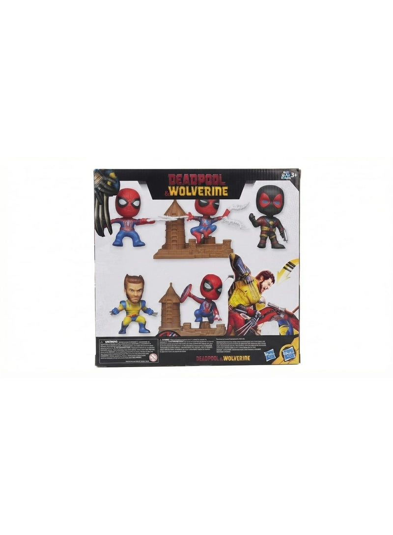 MARVEL Deadpool Wolverine Spider-Man Action Figures Set, Premium Superhero Character Figures for Kids & Collectors, Detailed Display Toys for Imaginative Play, Stylish Character Gift Set for Fans of Action Figures Ages 3+ - Image 4