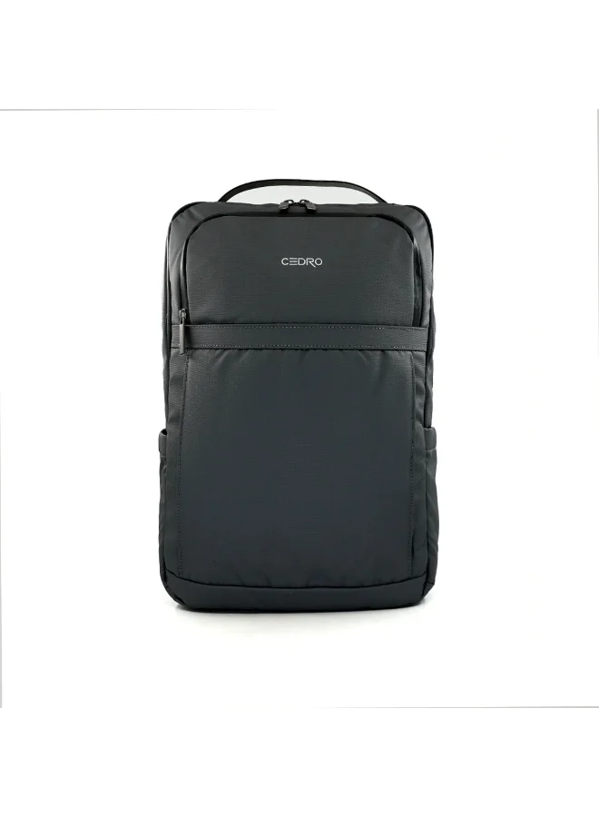 Cedro Cedro Durable Laptop Backpack – Black | Strong 600D Polyester, Daily & Work Use