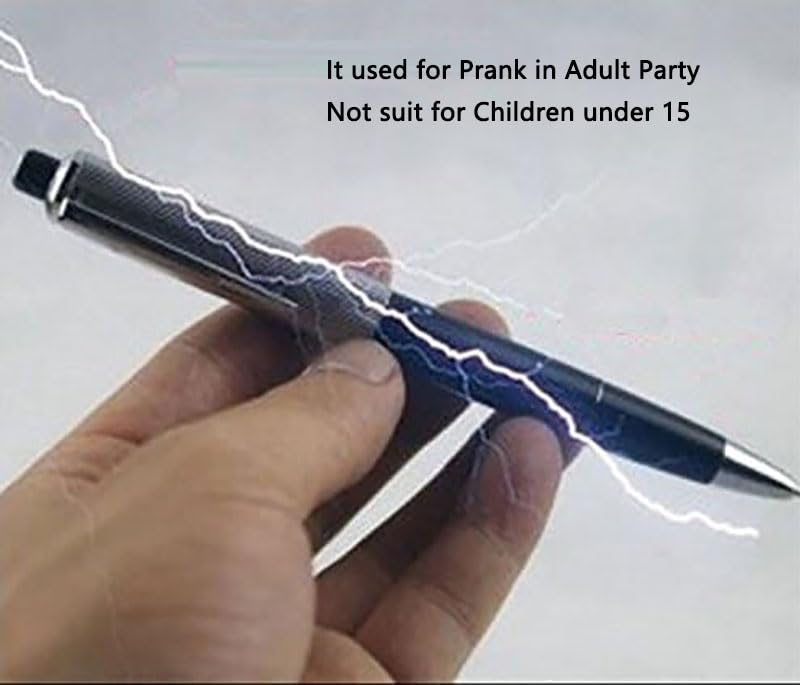 Cooplay 3pcs Shocking Adult Prank Prop Joke to Friends Electric Shock Pen Shape Trick Gag Gadget Funny for Fool's Day Halloween - Image 2