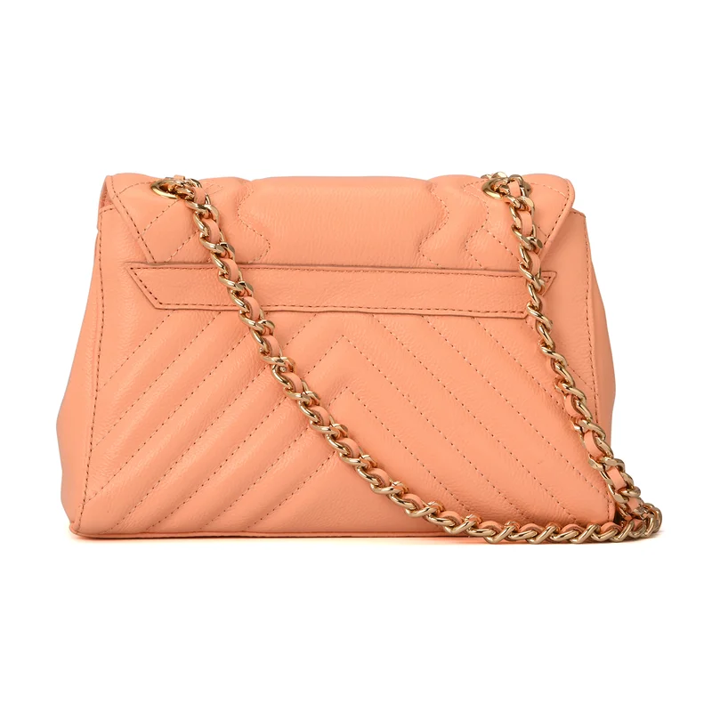 Carmen Steffens  Quilted Bag Chain Peach for Women | Best Price UAE