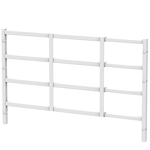 Delmoar Fixed Window Safety Guard 19”x 38” Adjustable Width Prevents Accidental Falls, Non-Egress, Tamper Resistant Screws Included, White, Single Pack - Image 1