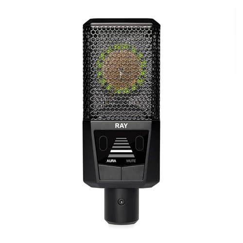 Lewitt RAY Microphone with Autofocus for Your Voice - Mute by Distance and Mute Button - for Podcasts, Streaming, Content and Music in Studio Quality - 1" Studio Condenser Capsule - Image 1