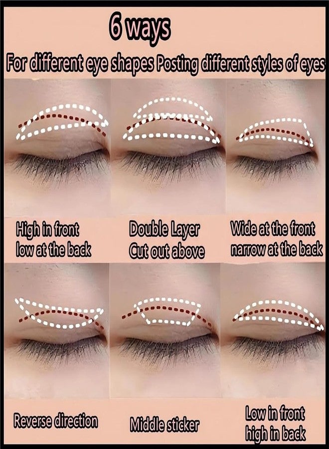 shenghang Eye Stickers Eyelid Tape Waterproof Breathable Lace Eyelid Strip (E) - Image 2