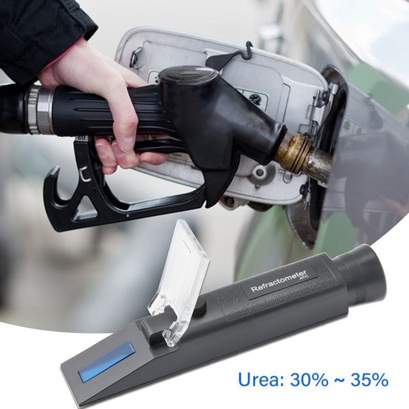 Antifreeze Refractometer: Portable Size Premium Materials - Quality Imported Prism With Cover, Digital Display 5 Waterlines, Calibration Knob Adjustable Focal For Battery Liquids Ethylene Glycol Testi - Image 3
