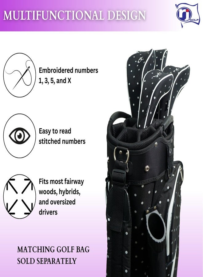 RJ GOLF RJ Sports Women's Golf Headcovers - Polka Dot - Image 4