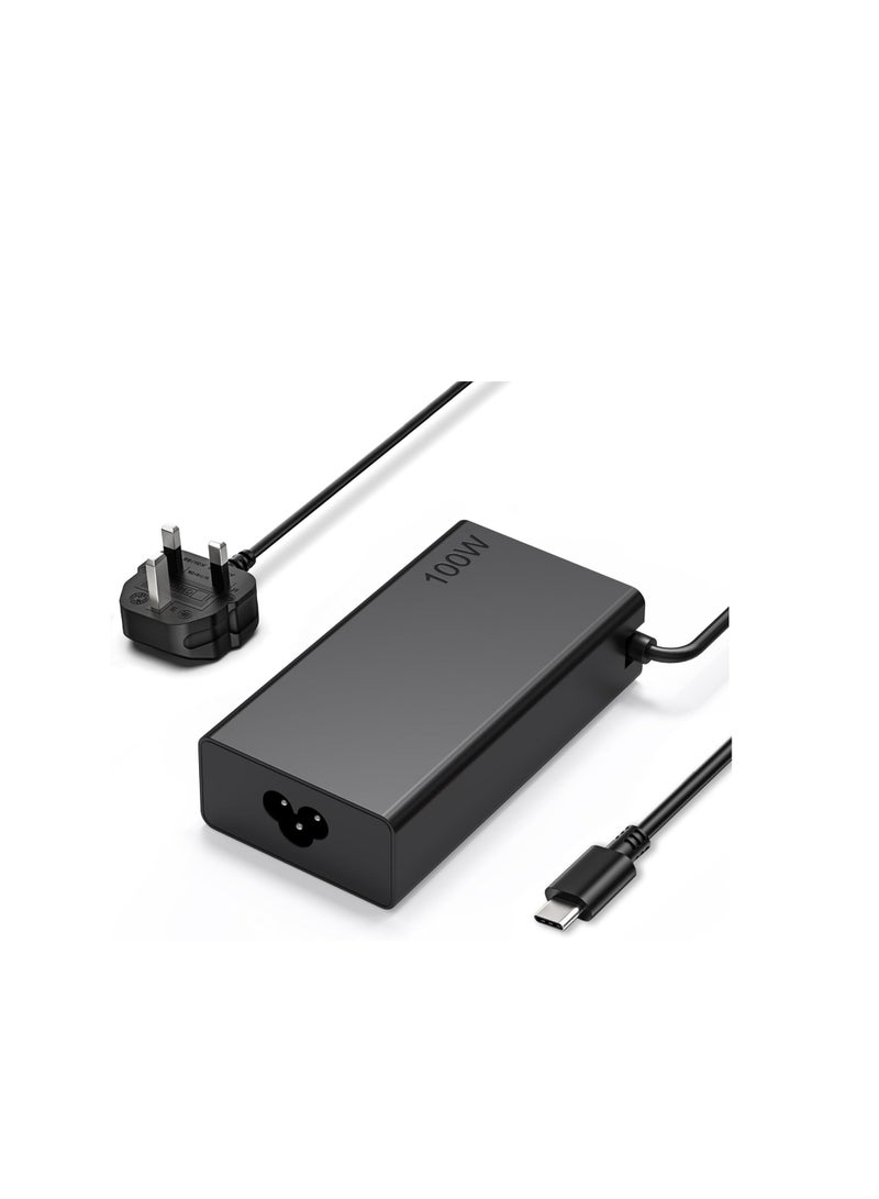 Terabyte 100W USB-C Laptop Charger 2025 Upgrade for Lenovo Thinkpad HP ASUS ROG Dell MacBook Pro/Air MSI Acer Samsung Chromebook and More Type-C 65W 45W Power Adapter - Image 1