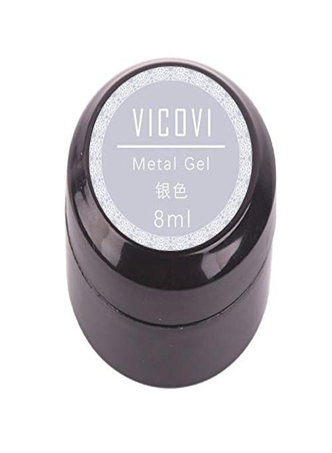 VICOVI 8ml Metal Gel Nail Art Spider Gel for Painted Metal Glue Phototherapy Glue Gel Nail Polish (VICOVI-MG-04) - Image 3
