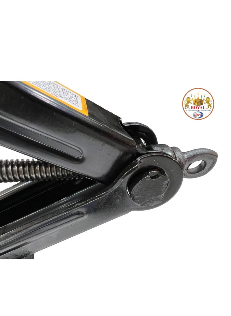 Royal ROYAL - Scissor Car Jack, Heavy Lifting Jack, Heavy Duty for Sedan/SUV/MPV/RV Manual 2.0 Tons (2000kg) Capacity With Crank Handle (Black)  - Image 5