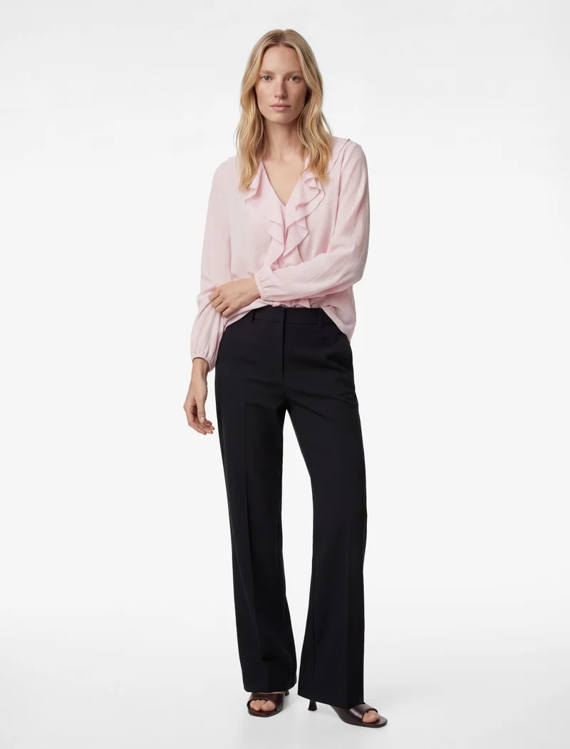 كوتون Ruffle Blouse