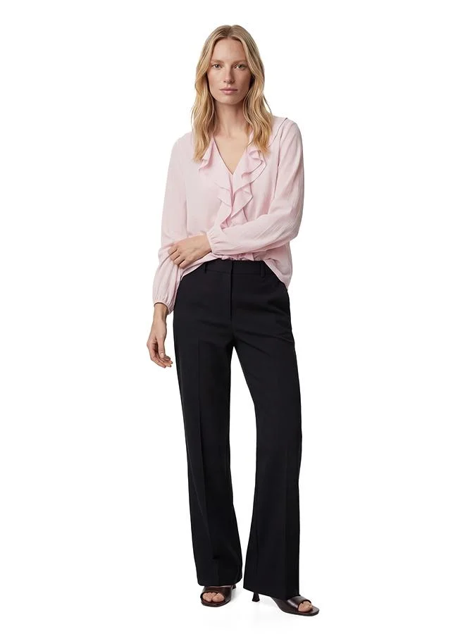 كوتون Ruffle Blouse