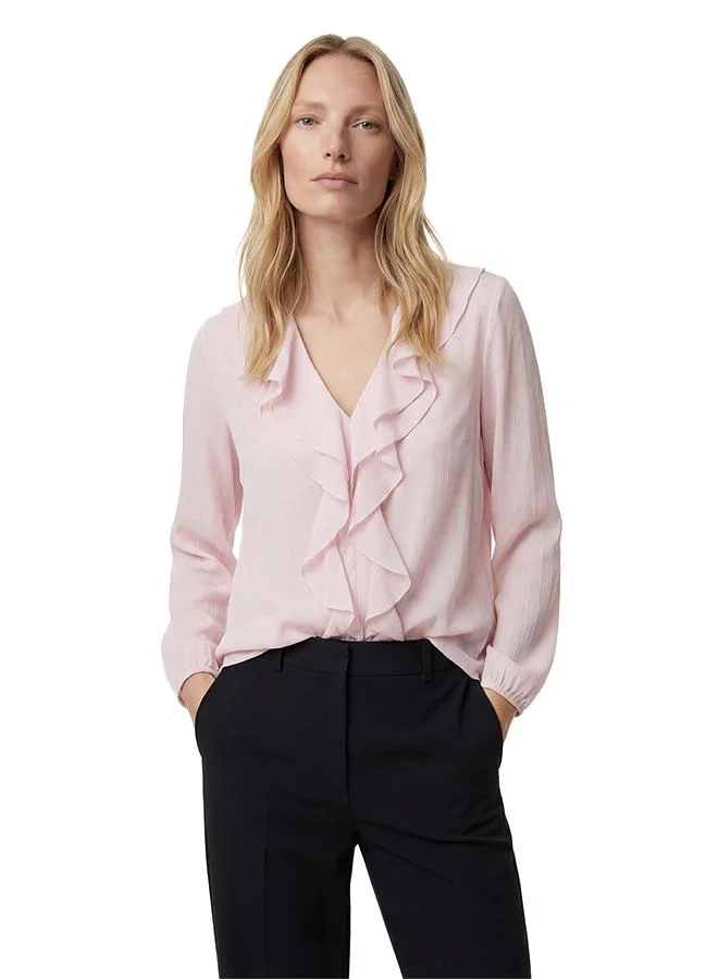كوتون Ruffle Blouse