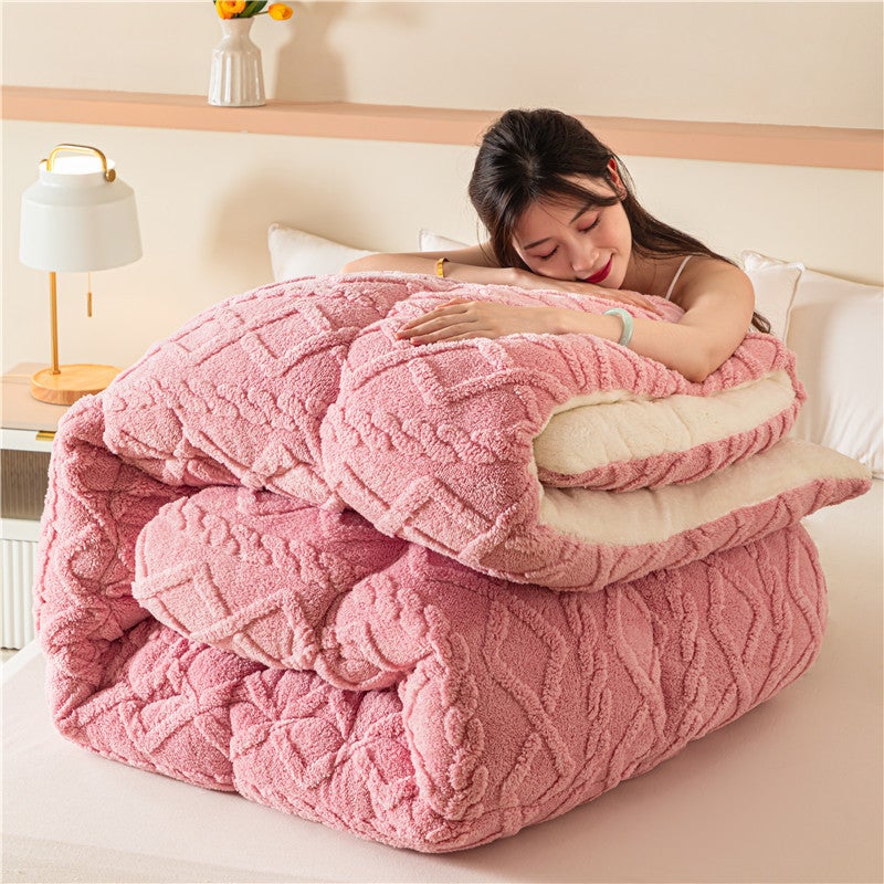 Winter Thickened Warm Tower Velvet Arctic Velvet Quilt Lambswool Double-Sided Velvet Winter Quilt For Student Dormitory - Image 5