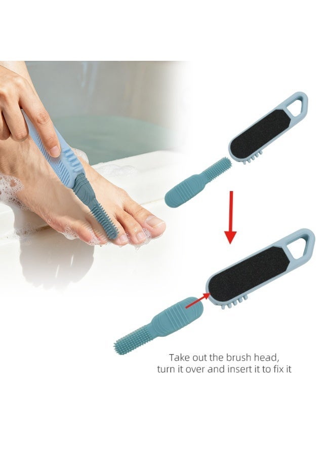 Bath with Silicone Brush Shower Multi-Purpose Toe Cleansing Scrub Exfoliating - Image 2