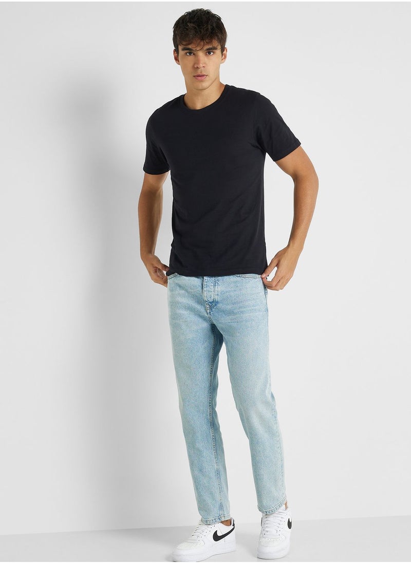 Seventy Five Basics Essential Crew Neck T-Shirt  - Image 4