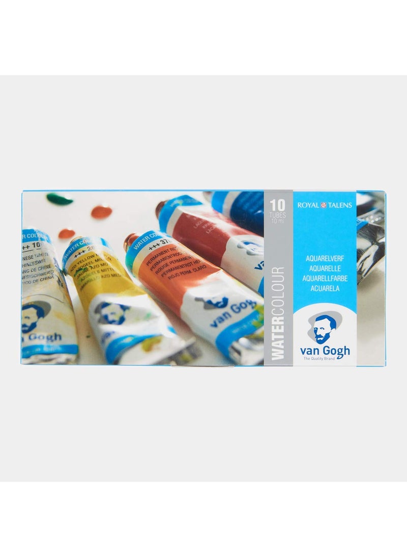 Van Gogh Van Gogh Assorted Watercolor tubes 10X10 ml by Royal Talens  - Image 1