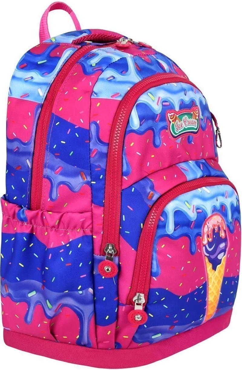 Masho Trend Candy Ice Cream School Bag + Thermal Nutrition + Pencil Case Ice Cream Bag Primary School Bag Backpack