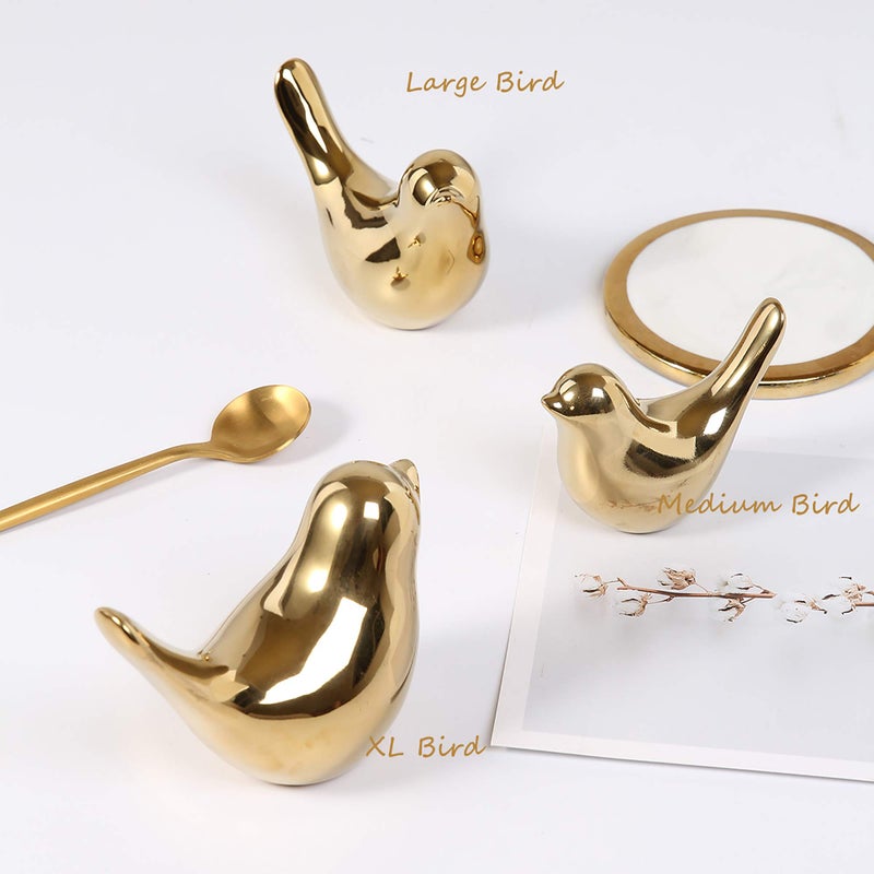 FANTESTICRYAN Small Birds Statues Gold Home Decor Modern Style Figurine Decorative Ornaments for Living Room  Bedroom  Office Desktop  Cabinets - Image 5