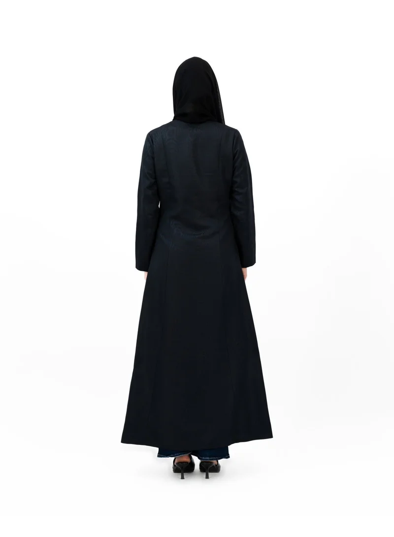 Eight Thirty Nine  Timber Bloom - Black | Moiré Abaya for Women | Best Price UAE