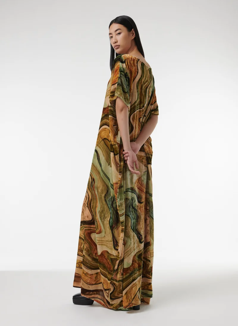 ليم قفطان مخملي طويل