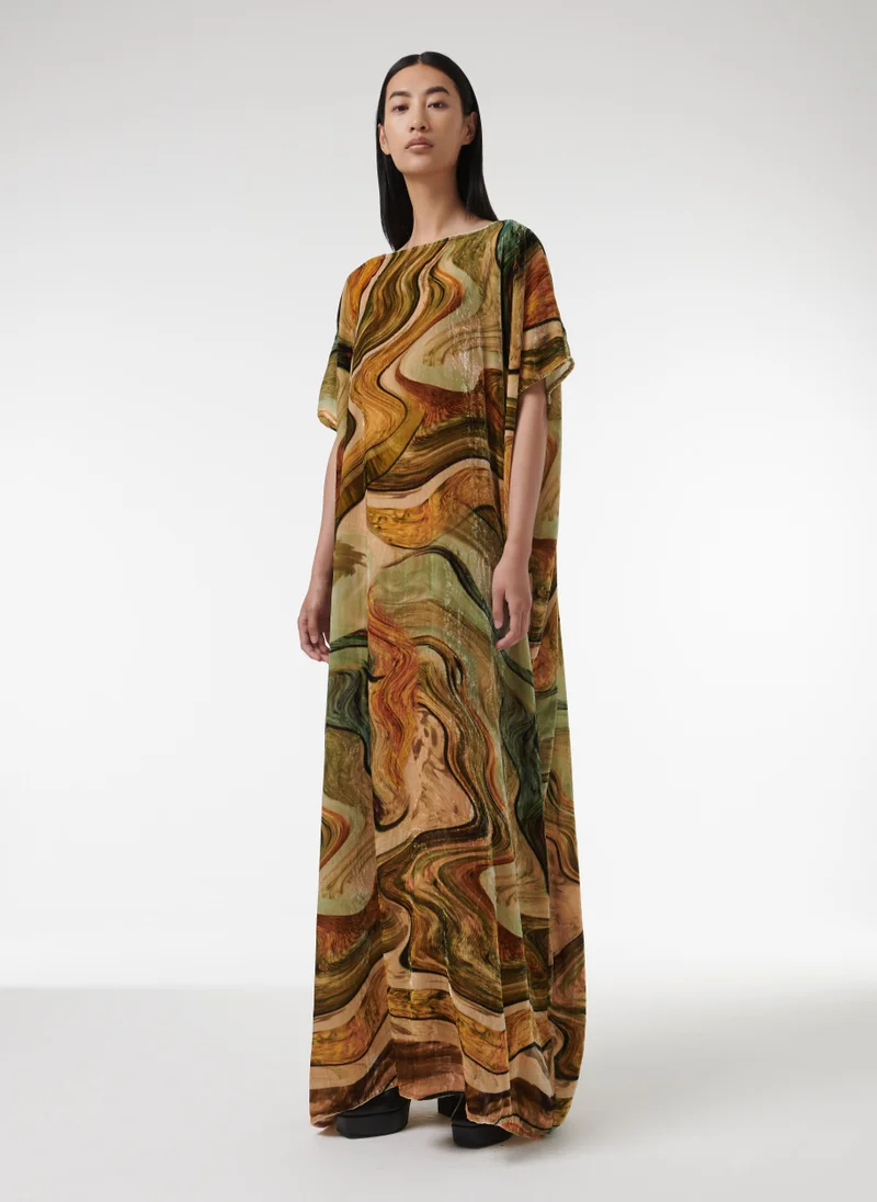 leem Maxi Velvet Kaftan